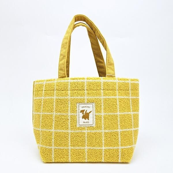 もこもこサガラ×コーデュロイの贅沢感が最高。ポケモンの大人かわいいミニトート