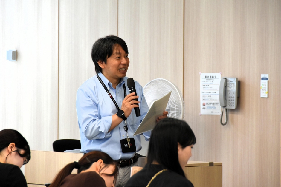 授業を担当した増田教授