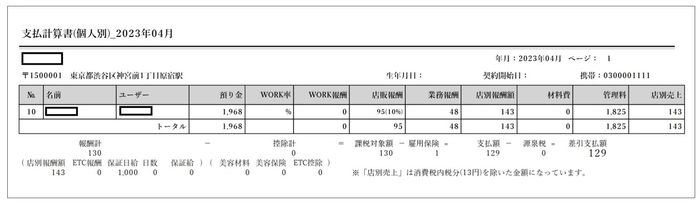 【レポート】支払明細書