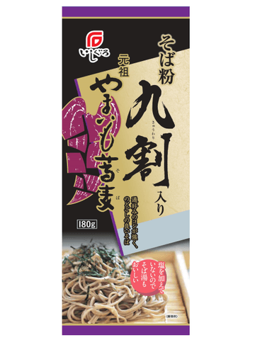 そば粉九割入り やまいも蕎麦 商品パッケージ