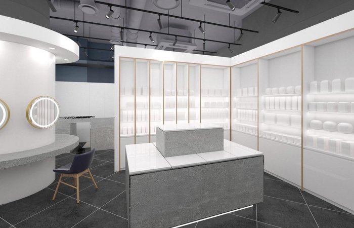 (イメージ:ソワプレ美容液が体験できるエリア)