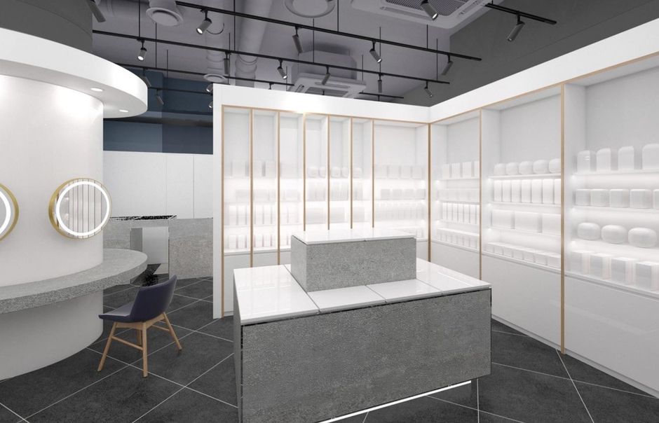 (イメージ:ソワプレ美容液が体験できるエリア)