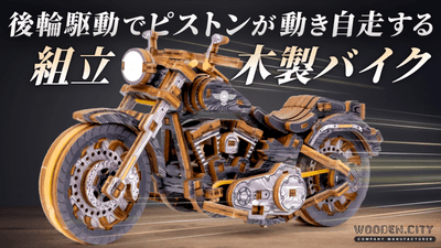 組み立てて走るVツインバイク