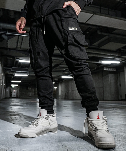 【OWN ROOTS】Black Cargo jogger Pants