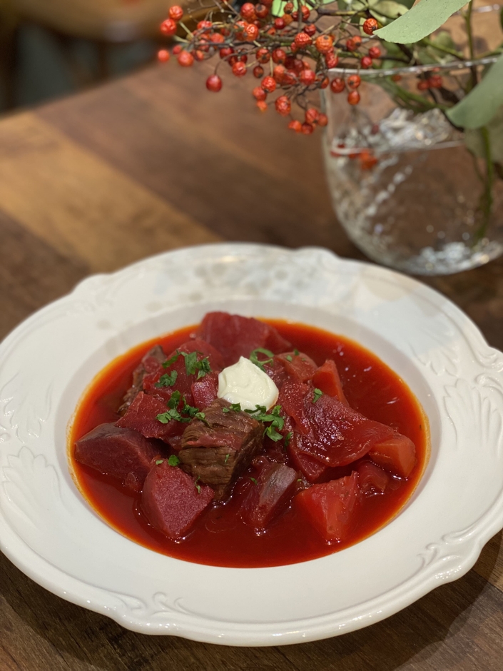 ボルシチの調理例