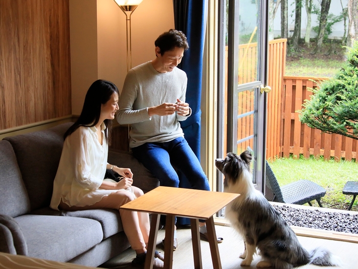 全館ワンちゃん同伴OKの「ゆとりろガーデン北軽井沢with DOGS」