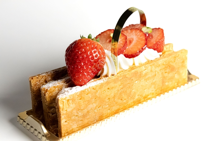 新商品ミルフィーユは通常の1.5倍サイズ