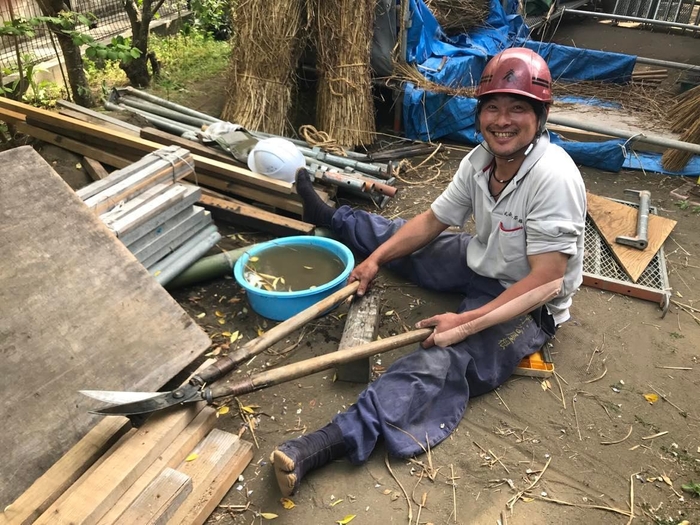 茅葺師・小谷屋根 親方 松澤朋典さん