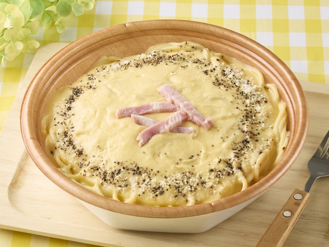 大盛　たまごのコク！カルボナーラ　増量　イメージ