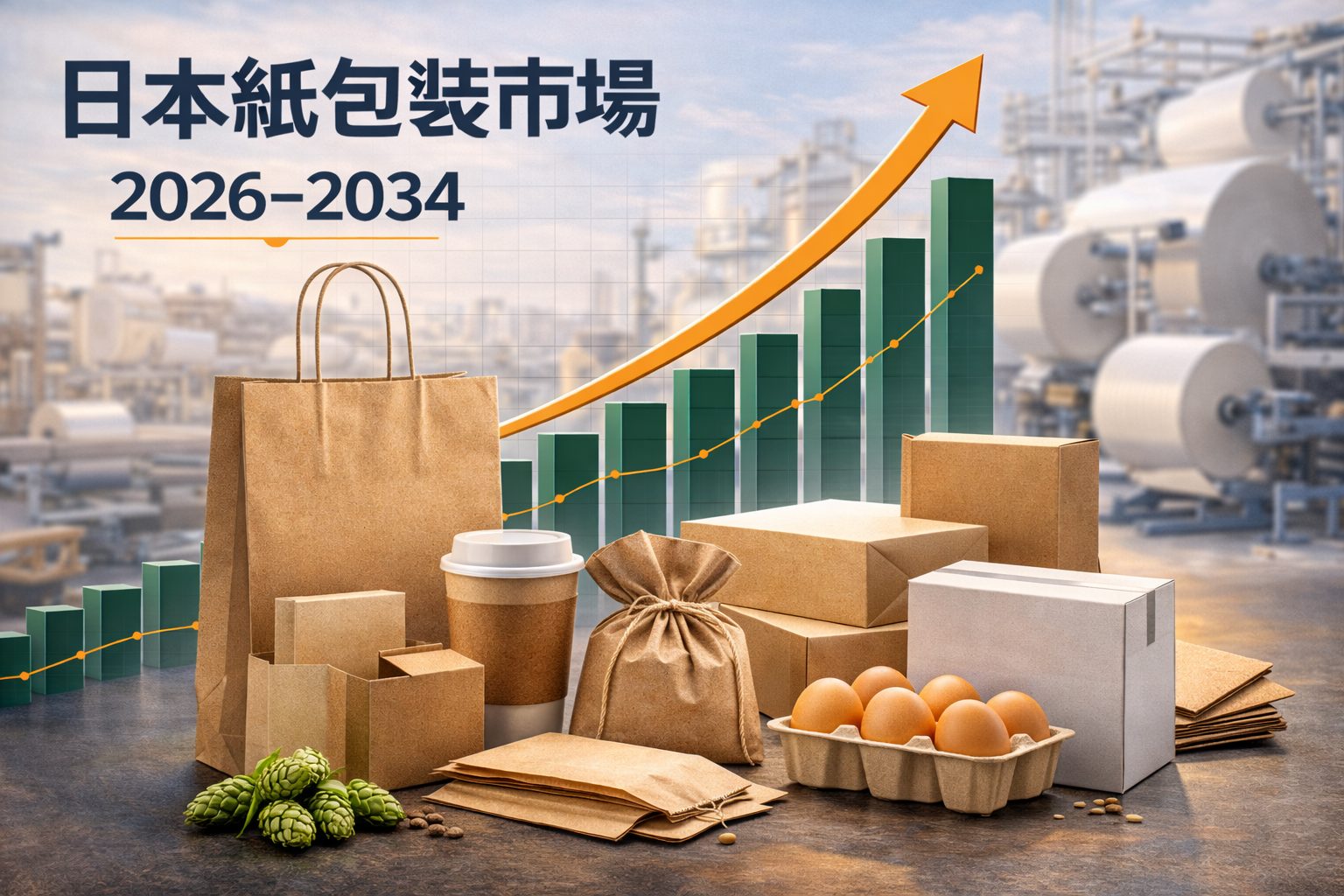 日本 紙包装市場 は 2034年までに 米ドル32.71744十億 を超えると予想され、年平均成長率2.35%で拡大すると見込まれる