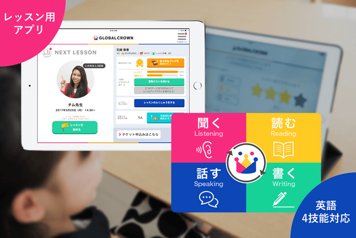 レッスン用アプリで英語4技能を伸ばす