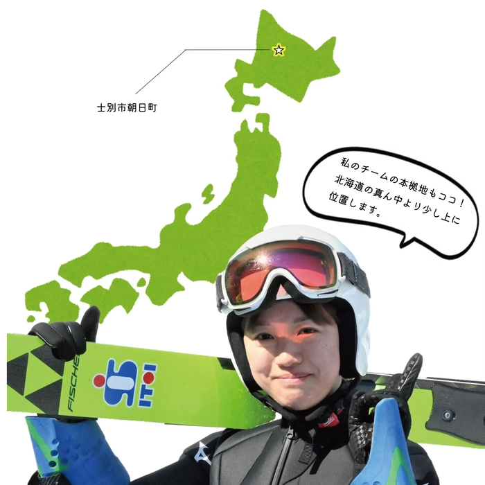スキージャンパー鴨田です!小さな町から大きな挑戦、応援よろしくお願いいたします。
