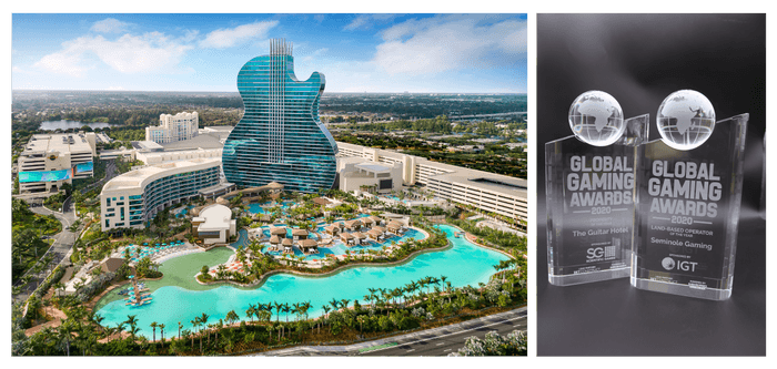 Hard Rock Guitar Hotel & Casino Hollywood (IR) & Trophies