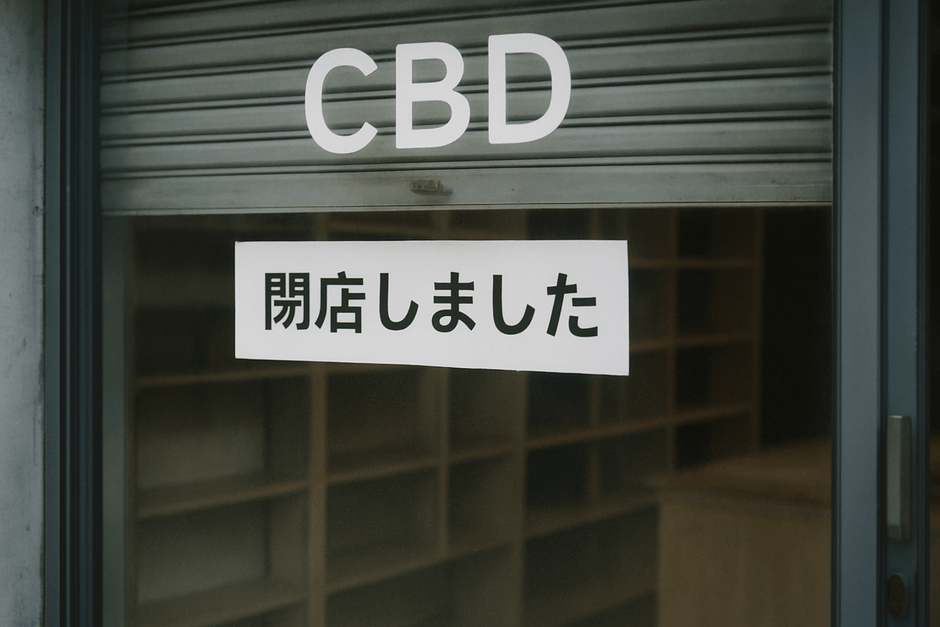 閉店したCBDショップ