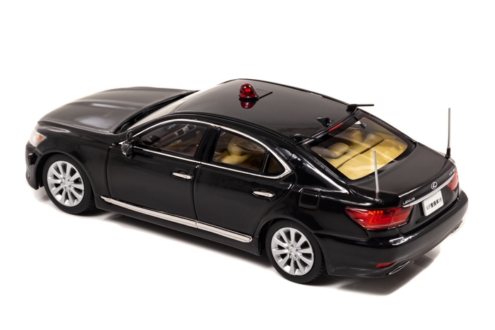 RAI'S 1/43 レクサス LS460 2017 警察本部警備部要人警護車両:左後