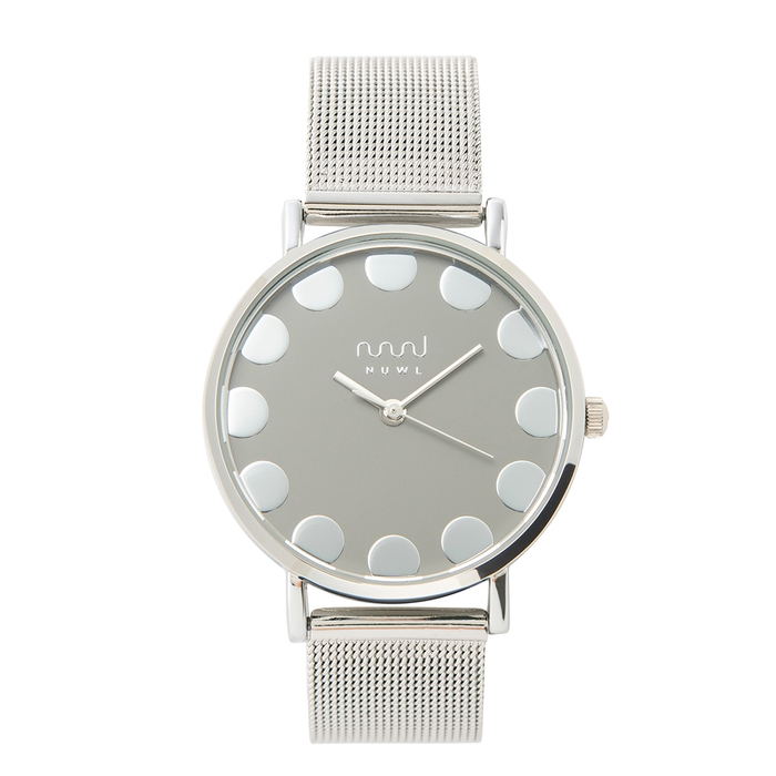 NUWL EVEN DOT MESH STRAP -SILVER-