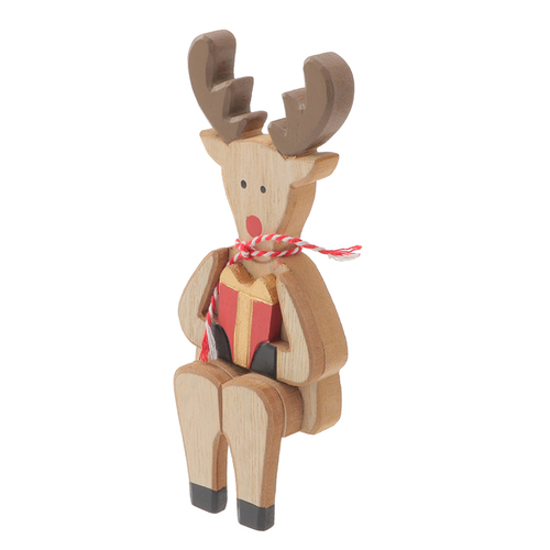「ウッドドール Sitting Reindeer」価格：490円／サイズ：W7×D3×H18cm
