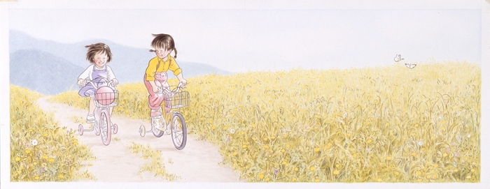 『とんことり』(1986年)筒井頼子・作、林明子・絵、福音館書店刊、原画は宮城県美術館蔵