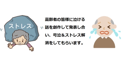 ストレスをためているシニア（高齢者）に号泣してストレス解消してもらう涙活（るいかつ）セミナーを7月6日にオンラインで実施します。