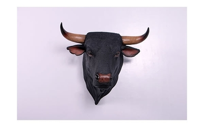 黒毛牛の頭部・壁掛け/Spanish Fighting Bull Head(3)