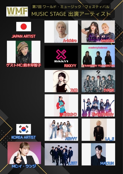 第7回 ワールド・ミュージック・フェスティバル 出演者
