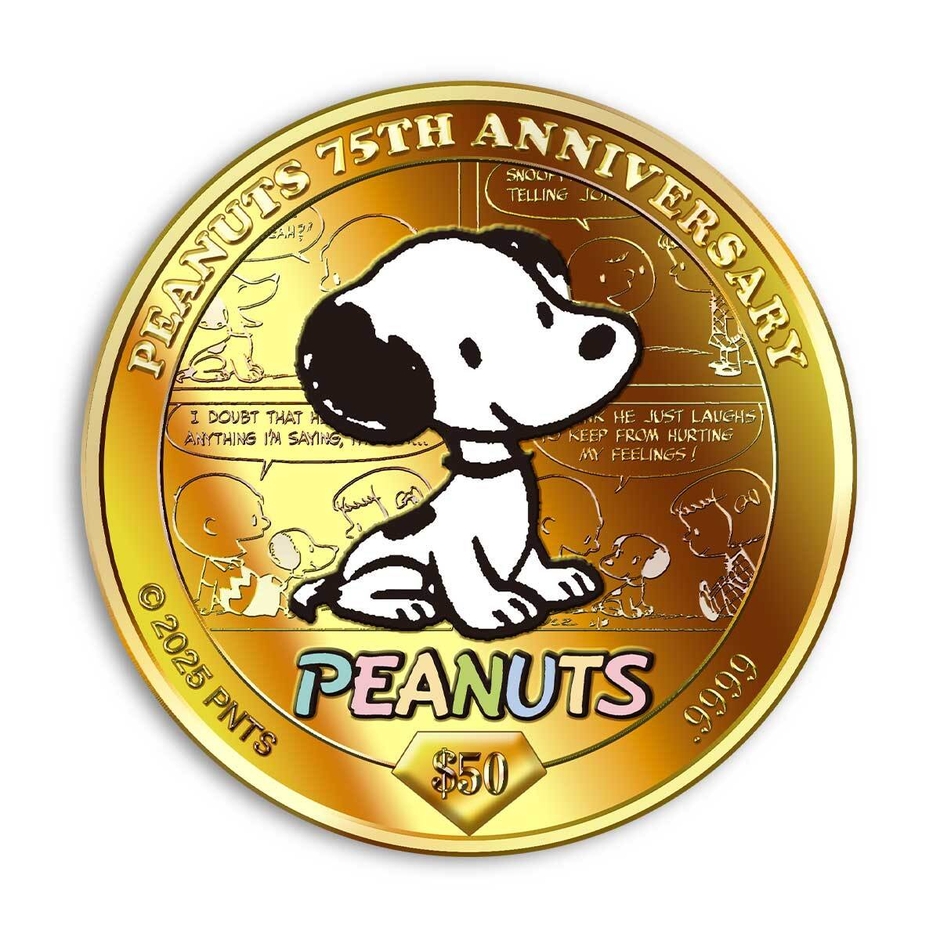 スヌーピー75周年金貨