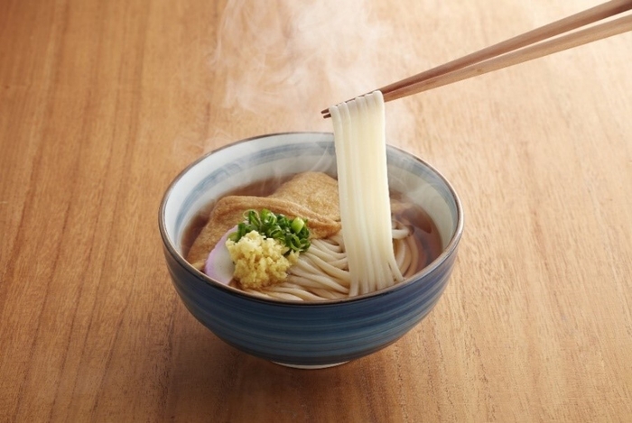 手延うどん半生 調理例