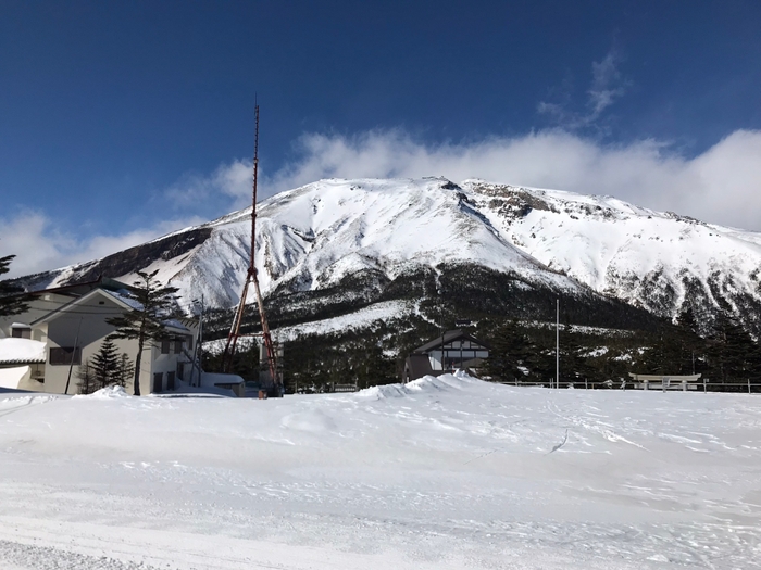 スキー場からの御嶽山