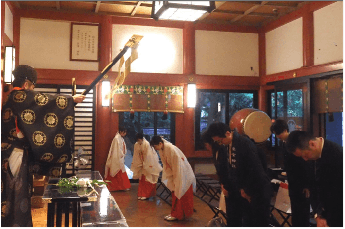 奉納式の様子
