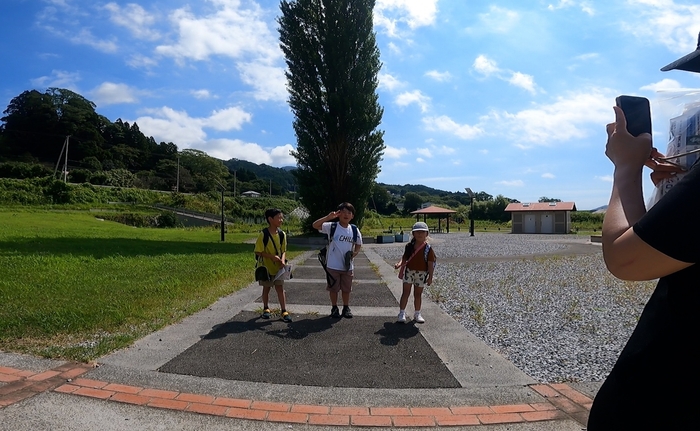 チェックポイント(大船渡市三陸町「ど根性ポプラ」)