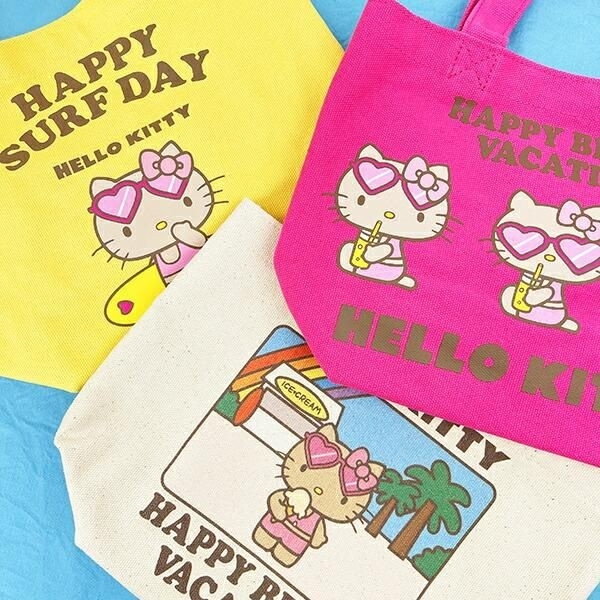 ハローキティの日焼けトートバッグ