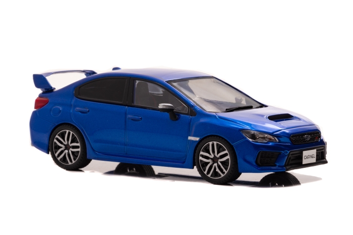 1/43 スバル WRX STI Type S (VAB) 2019 WR Blue Pearl：右前