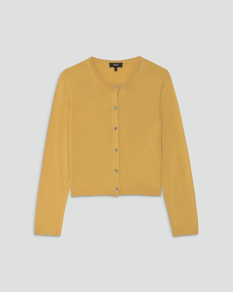 Regal Wool Cropped Cardigan