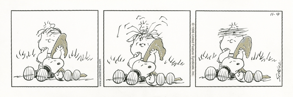 「ピーナッツ」原画 1996年11月4日