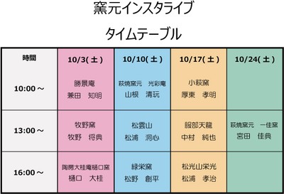 窯元インスタライブ 