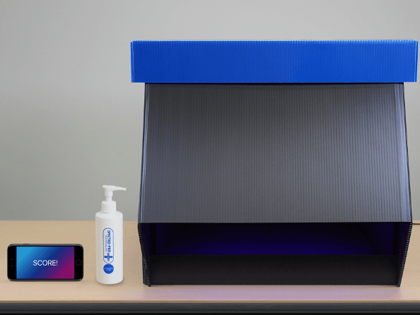 SCORE!の構成:専用BOX、端末、専用蛍光ローション