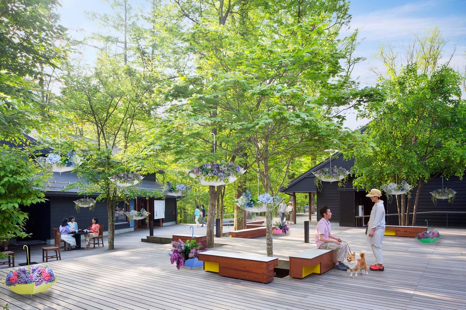 【星野エリア】軽井沢アンブレラスカイ2019　林のパティオ アンブレラカガーデン イメージ