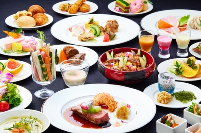 旬の地元食材をふんだんに使ったランチビュッフェ(イメージ)