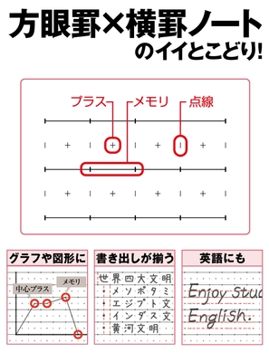 プラスメモリ罫 罫内容図解