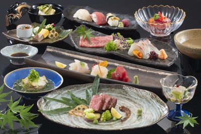 旬の食材を堪能できる会席料理