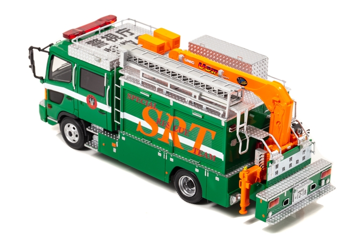 RAI'S 1/43 日野 レンジャー 2017 警視庁警備部特殊救助隊特型機動救助車両(SRT):左後