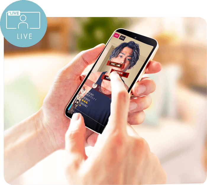 ライブ配信できる