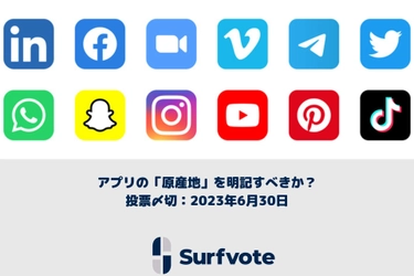 【個人情報保護法】「アプリの”原産地”を明記すべきか？」Surfvoteで投票開始