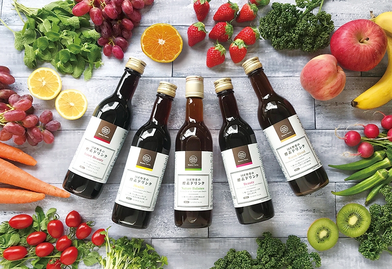国産の野菜と果物で発酵