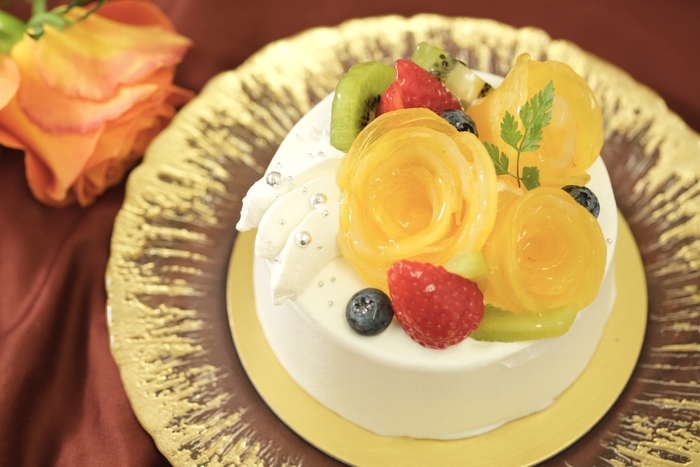 柿のローズケーキ(10cm グルテンフリー)