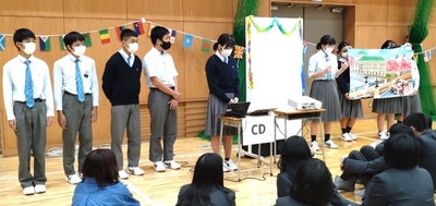 令和4年度(2022年度)10月に実施した札幌日大中学校との交流会の様子