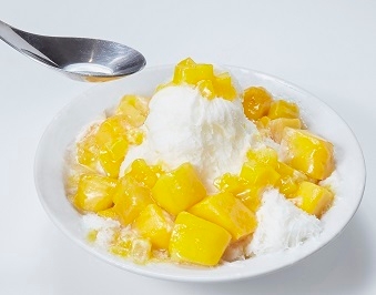 ふわふわかき氷マンゴーミルク