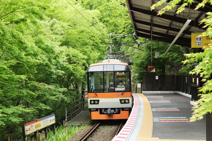 貴船口駅ホーム