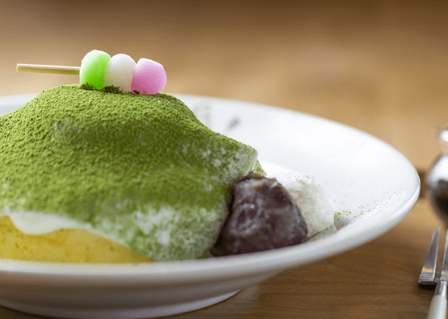 もちもち抹茶大福パンケーキ　2