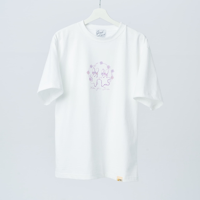 佐藤佳穂＆井上瑠夏 Sustainable Message Tシャツ(Type A)　front